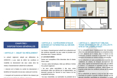 Image du règlement du service de l'assainissement collectif